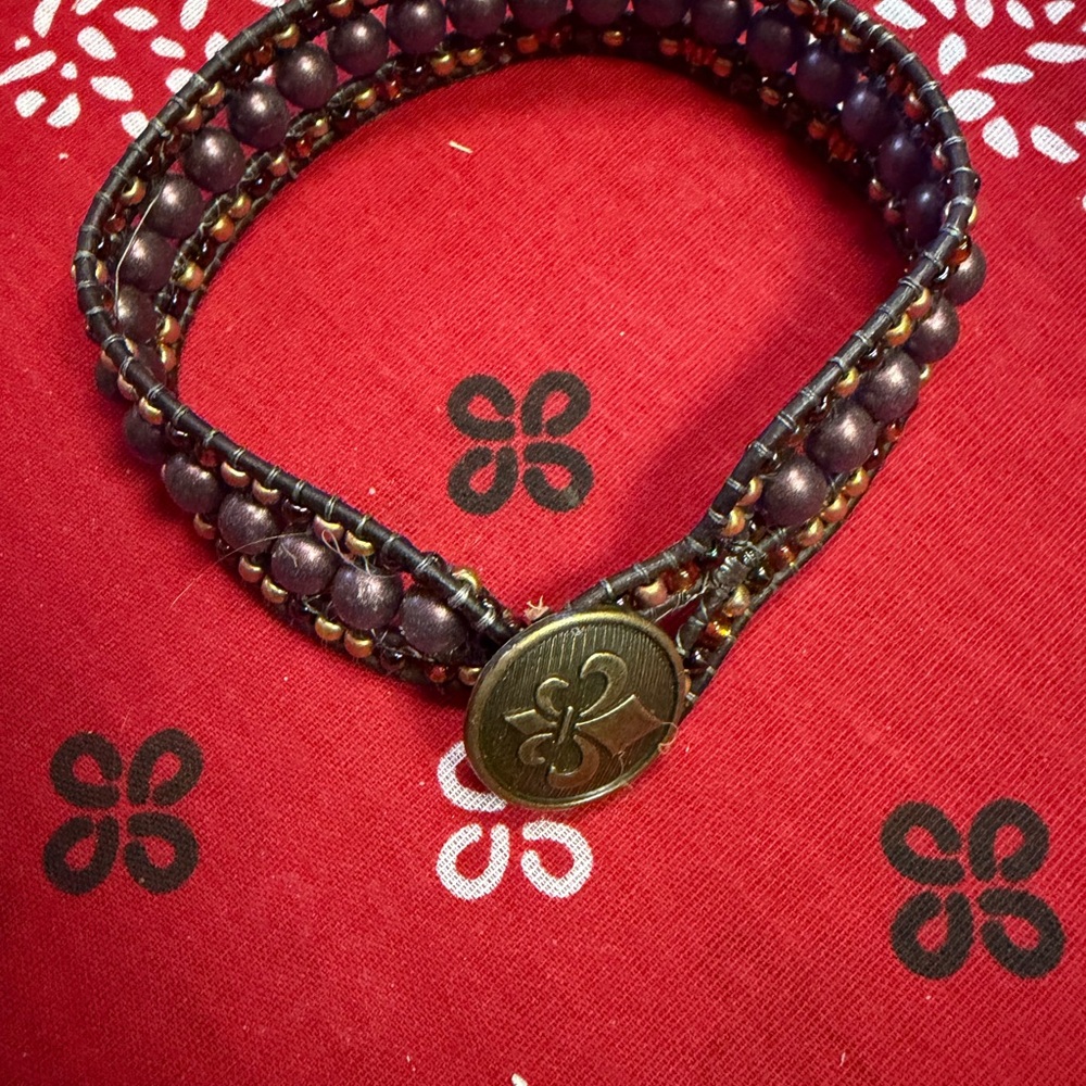2 for $10 Purple Beaded Wrap Bracelet